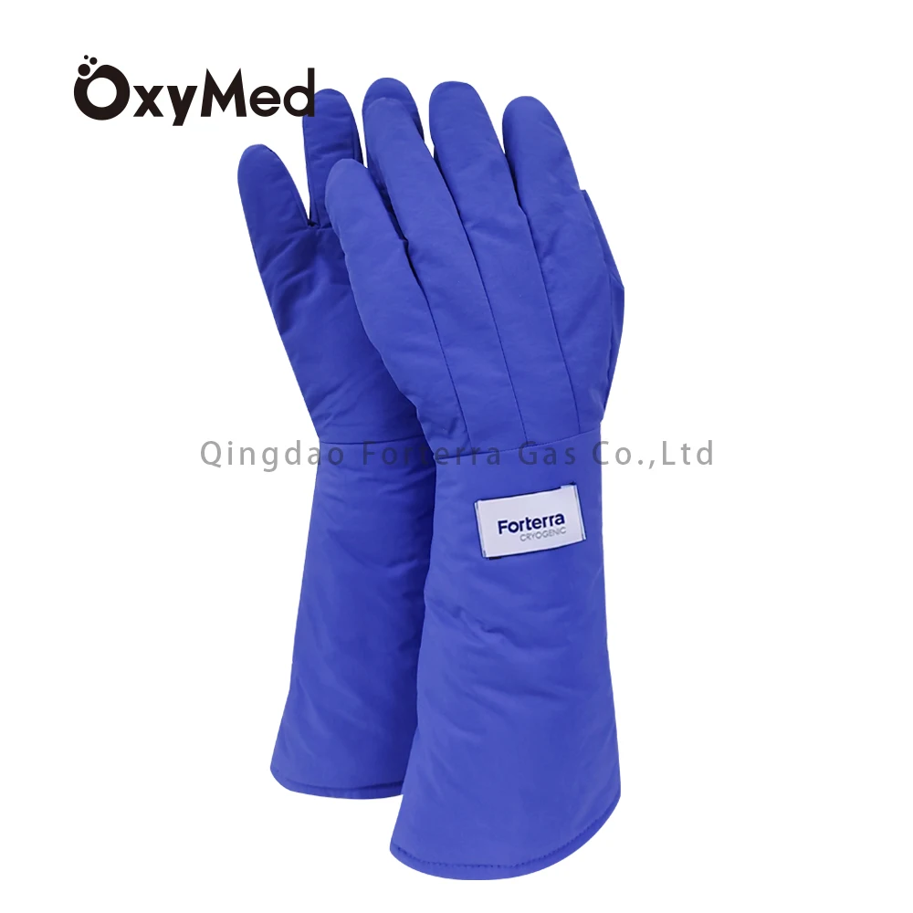 Blue 38cm 48cm 58cm Long Cryogenic Hand Gloves Liquid Nitrogen Gloves for Protection