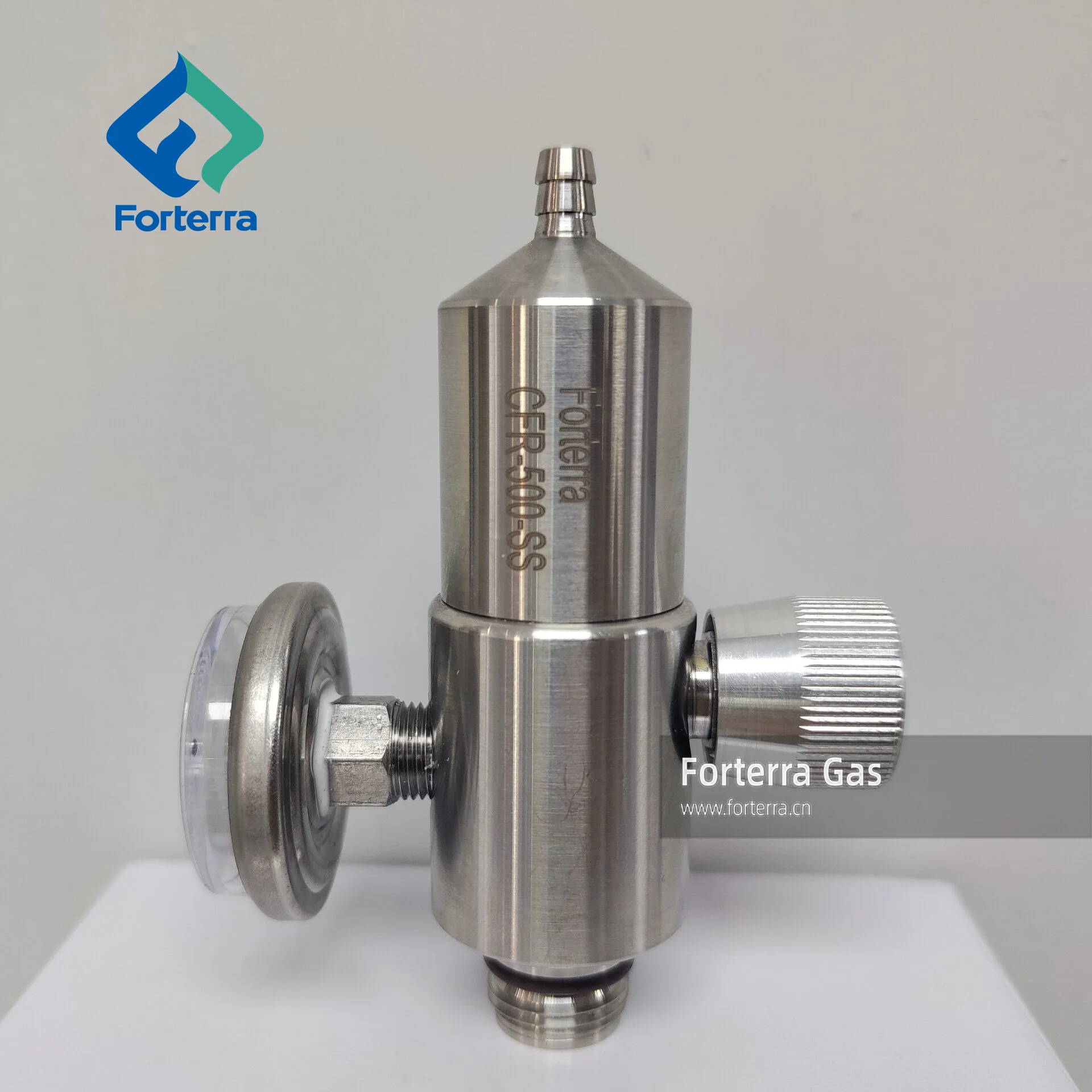 Stainless Steel Constant Flow Regulator for Aluminum Gas Cylinder with C-10 Connection Valve Use